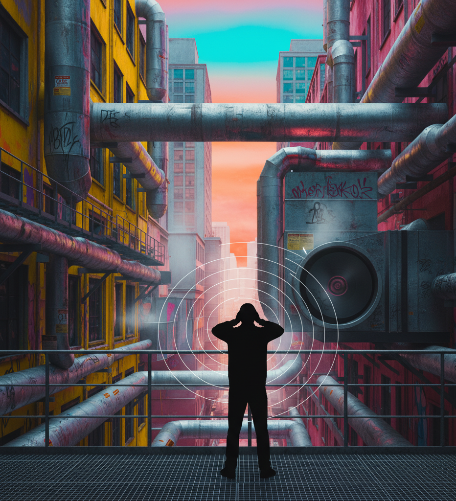 HVAC system noise control, vibration sources, building ducts.